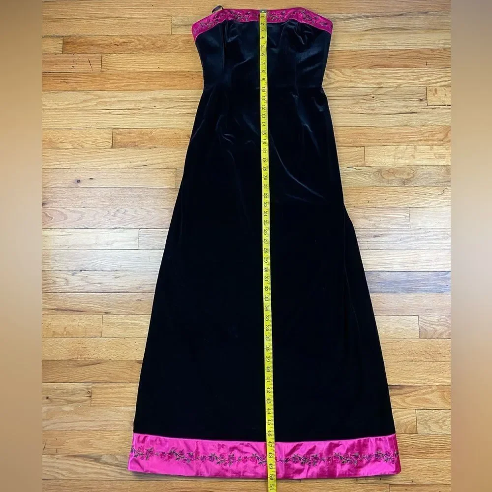 Papell Boutique Evening Velvet Gown Size 8 - Picture 4 of 8